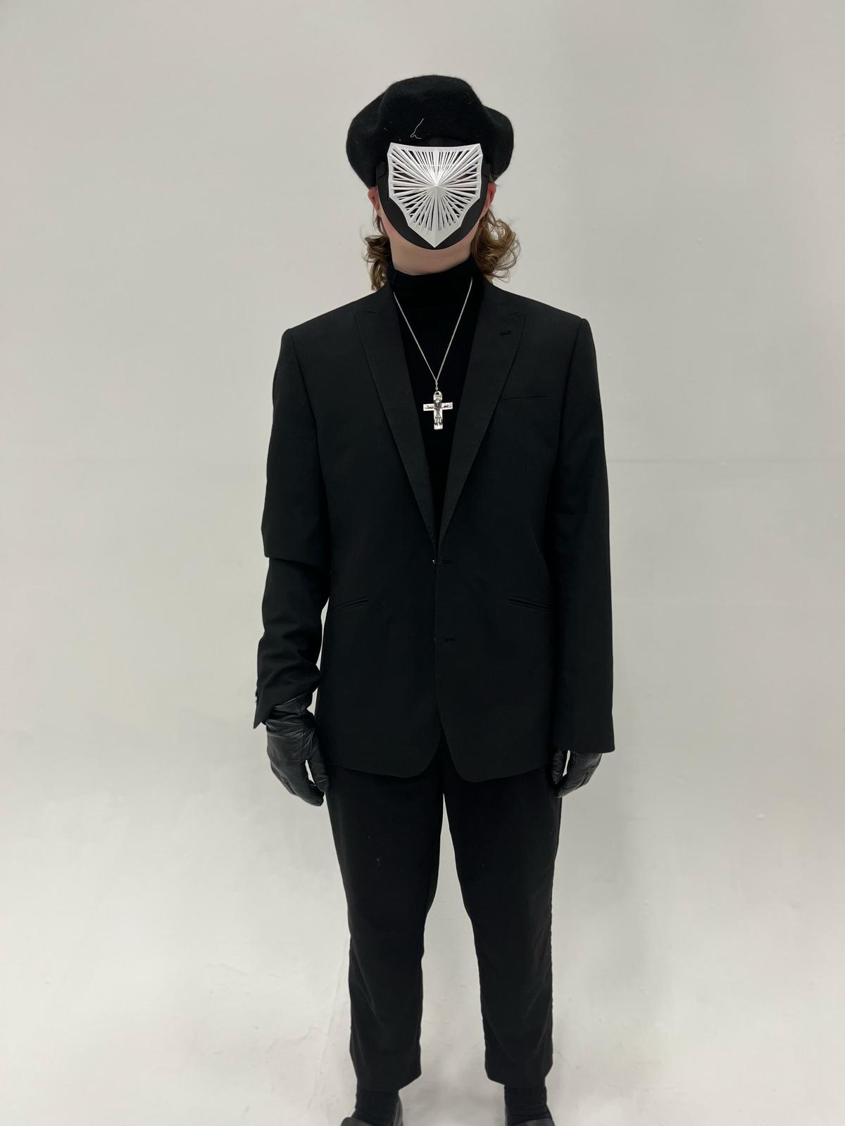 "HE DIED FOR OUR RINGS" Crucifix Necklace