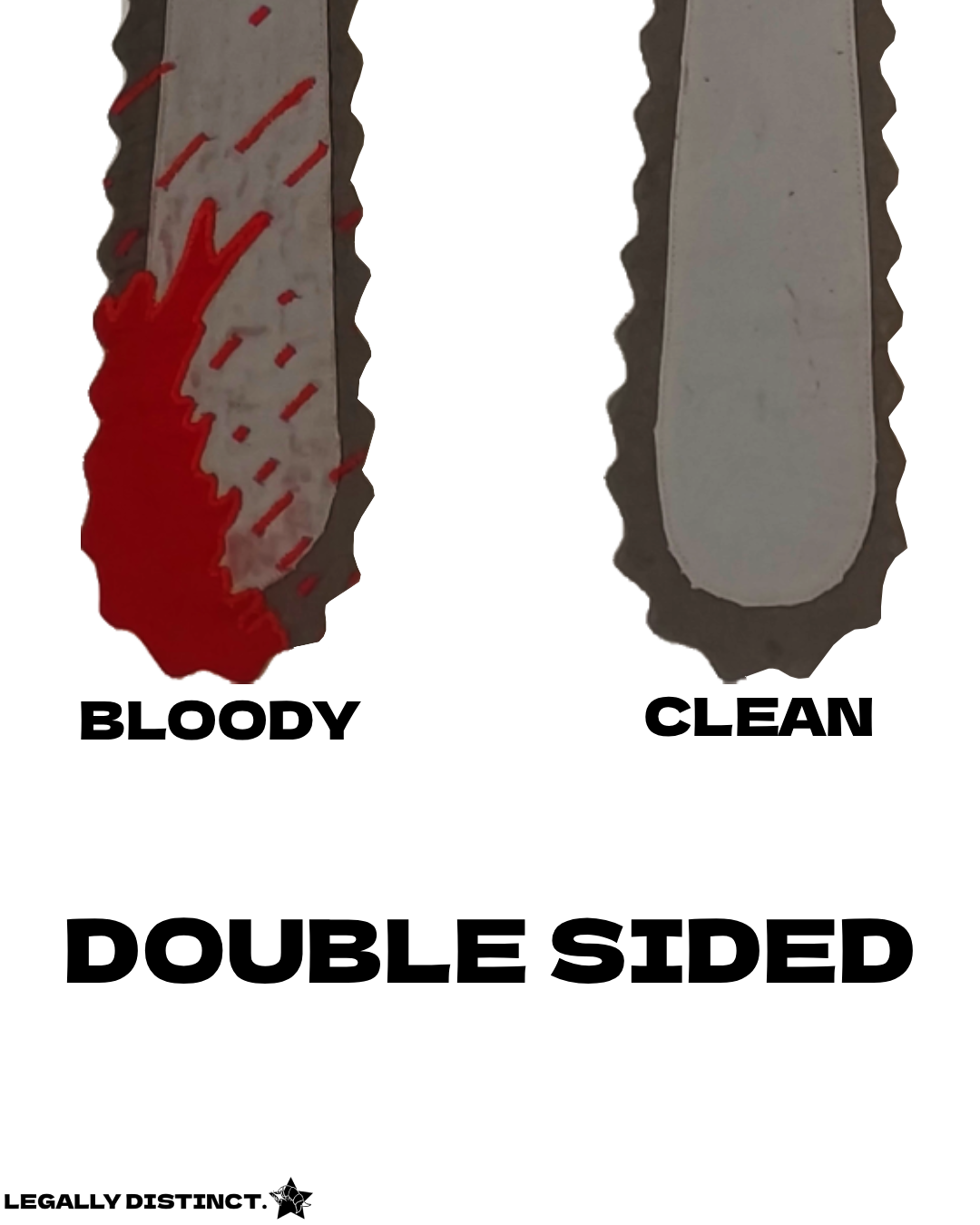 "CHAINSAW HEART" Embroidered Necktie